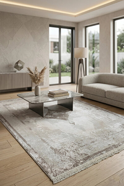 WOOLEN HOME Victoria Koleksiyonu Viskon Akrilik Halı Sık Dokuma