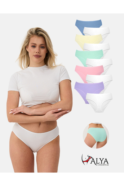 ALYA UNDERWEAR Βαμβακερά Hipster Slip εσώρουχα - Πολύχρωμα και λευκά εσώρουχα...