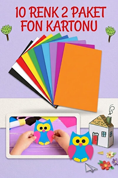 Arthobi Fon Kartonu 2 Adet A4 Boyutunda