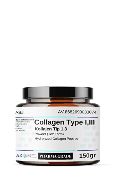 Aromel Kolajen Tip 1,3 | 150 Gr | ?collagen Type I & Iıı | Ekstra Saf Toz Form