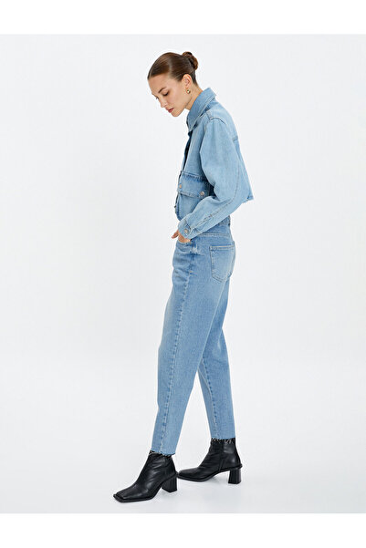 Koton Κανονικό τζιν μέσης ελαφρώς στενό πόδι - Mom Jean