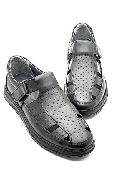 Derify Sandale casual din piele naturală pentru bărbați – Sandale de vară, or...