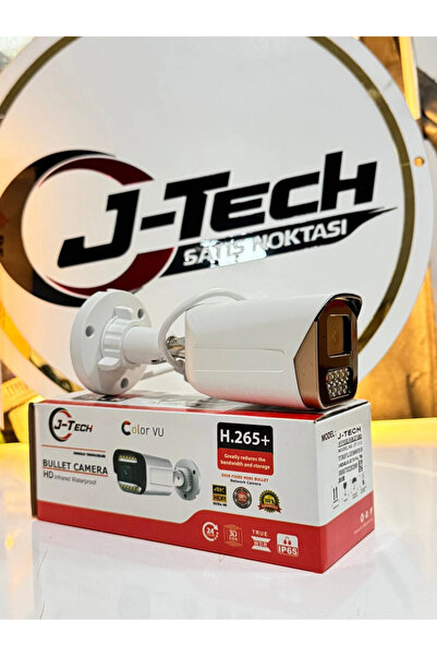 Midcom JT-112 5MP PoE Sesli IP Bullet Metal Güvenlik Kamerası Haraket Duyarlı Çakar LED