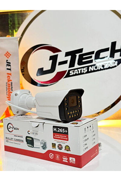 Midcom J-TECH JT-9090 5MP SESLİ IP Bullet 15 LED PoE 3.6MM Network Kamera Gece-Gündüz Renkli Görüntü