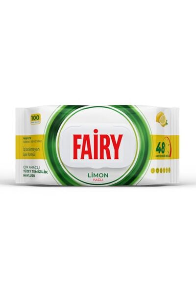 Fairy Multi-Purpose Surface Cleaning Towel 100 Sheets |   Lemon Oil |   White Vinegar Carbonate |   48 Hours