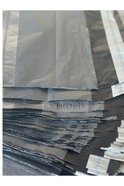 entropiy 200 ADET - Cepli Kargo Poşeti 25x30x5 cm Küçük – Şeffaf Cep Bölmeli, Su Geçirmez, Yırtılmaz, E-ticar