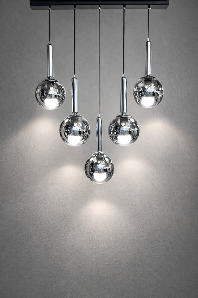 MINIMAL ETICARET VE BILGI TEKNOLOJILERI Globe Linear Black & Silver 5'li FÜME...