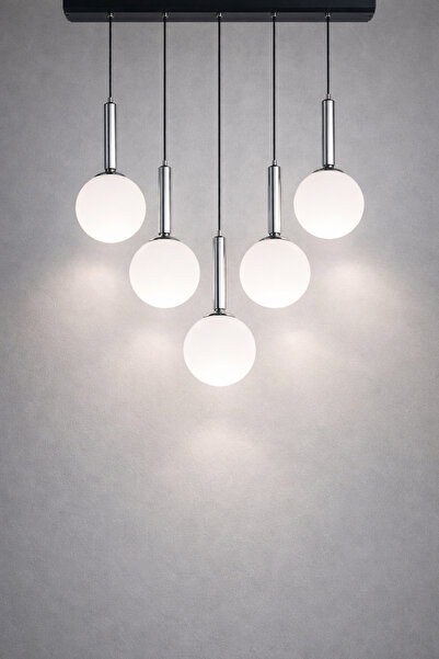 MINIMAL ETICARET VE BILGI TEKNOLOJILERI Globe Linear Black & Silver 5'li Beya...