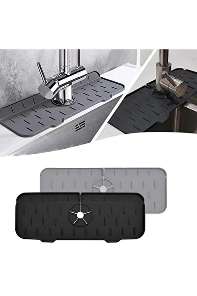 Deconox Silikon Musluk Matı ve Lavabo Sıçrama Önleyici – Mutfak ve Banyo İçin...