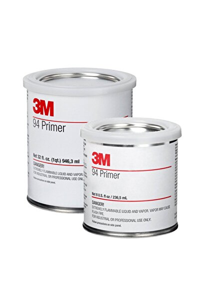3M Primer 94 - Polietilen, polipropilen, ABS, PET/PBT karışımları, beton, , c...