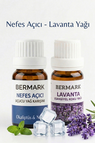 bermark Lavanta-Nefes Açıcı Esansiyel Uçucu Koku Yağı, Buhurdanlık Yağı, Difü...
