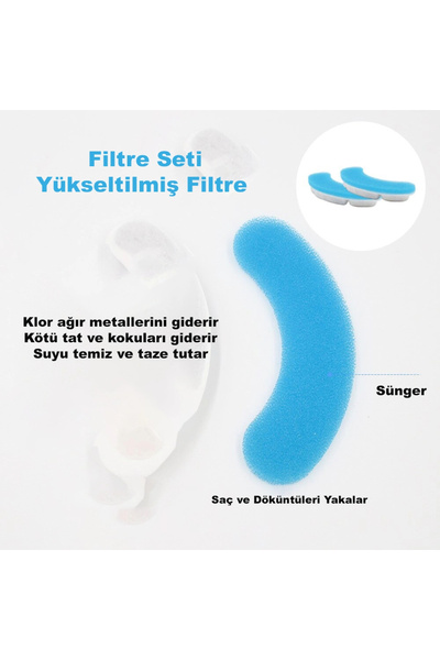 DailyLink 4 Adet Pet Kedi Su Pınarı Çeşmesi Şelalesi Için Yedek Filtre
