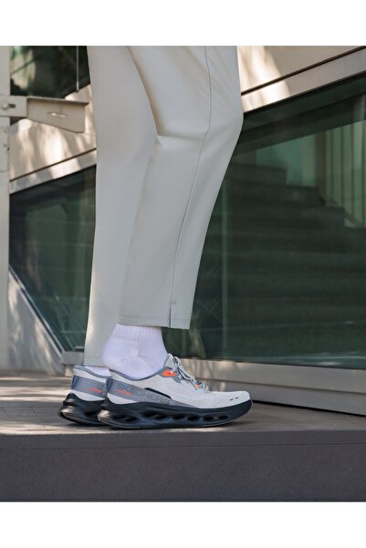 SKECHERS MAX CUSHIONING GLIDE-STEP - ADVERT Erkek Gri Koşu Ayakkabısı 220421 ...