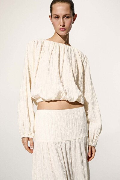 H&M Balloon-sleeved top