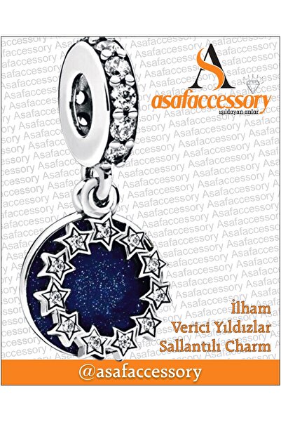 asaf İlham verici charm | gümüş kaplama