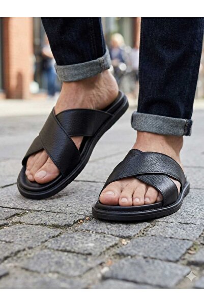 w white stars sports & wear δερμάτινες παντόφλες κολεγιακού τύπου για διακοπέ...