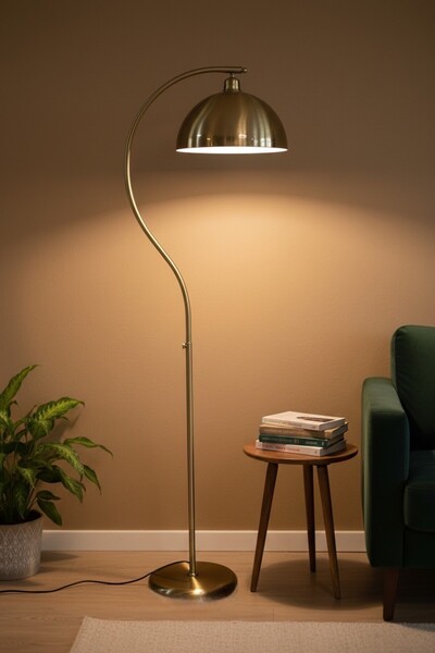 Bamyum Eskitme Lambader Modern Dekoratif Metal Salon Oturma Odası Çalışma Oda...