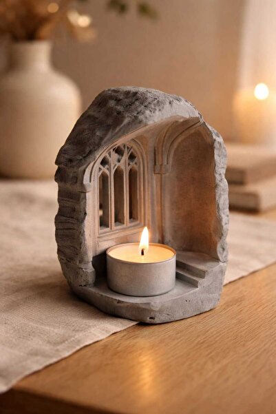 Yaratıcı sanatlar atölyesi El Yapımı Antik Yunan Mimarisi Heykel Mumluk Dekor...