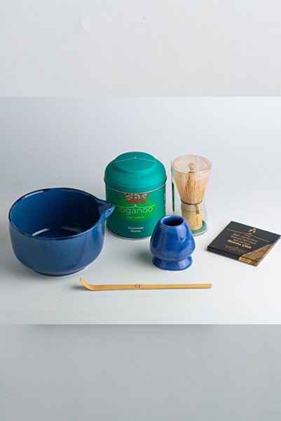 Toganoo Ceremonial Matcha Hazırlama Seti 6 Parça | Seramik Kase, Çırpıcı, Sta...
