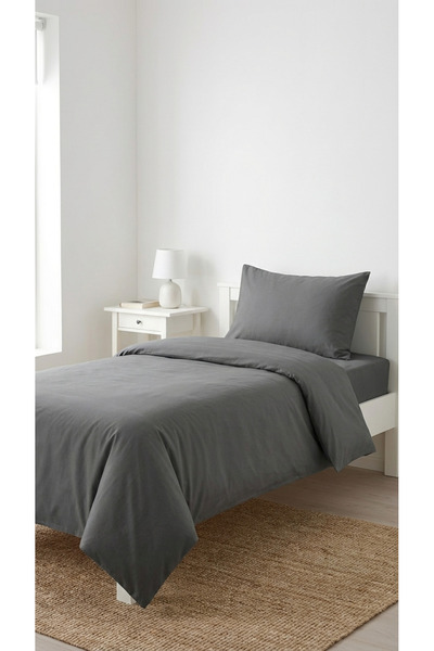 kesenegore Σετ μονόπλευρης παπλωματοθήκης 3 τεμαχίων από βαμβακερό ύφασμα με ...