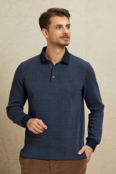 SMILE Brander Anthracite Cotton Polo Sweatshirt