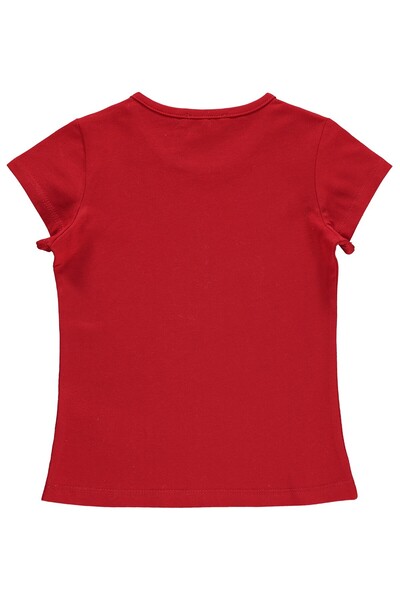 Civil Girls Βασικό μπλουζάκι για 2-5 ετών - Κόκκινο