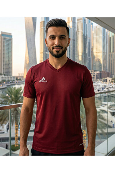 adidas Μπλουζάκι με λαιμόκοψη V με μαλακή υφή που αναπνέει Πολύχρωμο μπλουζάκι