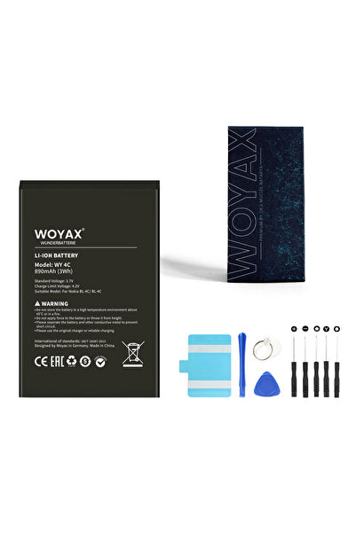 woyax By Deji Nokia Bl-4c 6300 6100 6101 6131 X2 Uyumlu Premium Batarya / Bl-4c