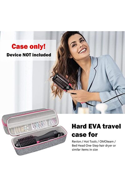 Arabest Hard Travel Case for Hair Dryer Brush, Hot Air Styling Tool Carrying Box