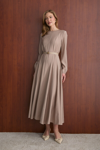 Modal Dress with Belt 32-2609