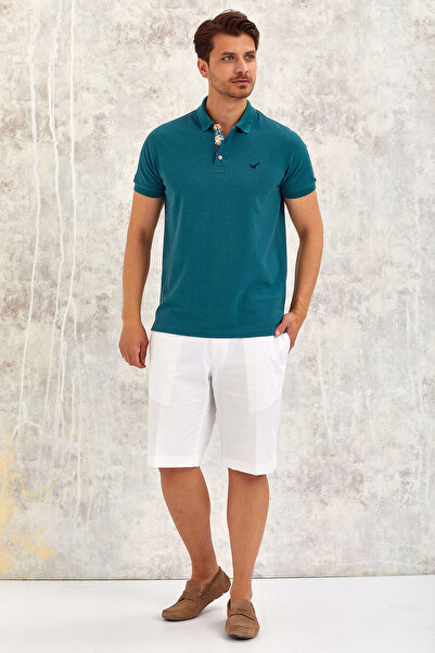 SMILE Volant Green 100% Cotton Polo T-Shirt