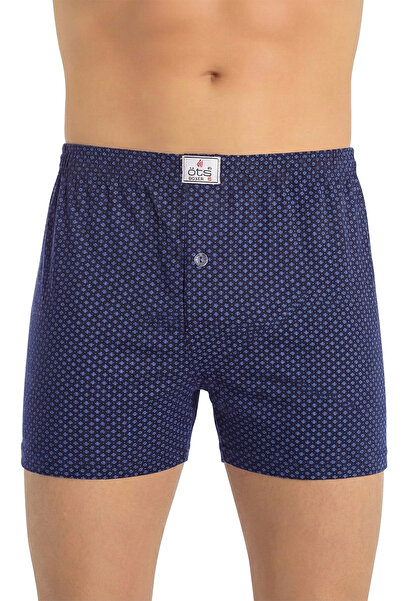 Öts Мъжки боксерки с мотив, закопчаващи се с копчета (100% памук)