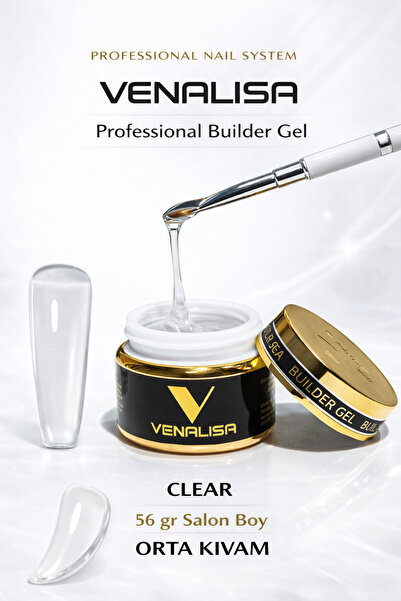Venalisa 56 g Builder Gel Protez Tırnak Jeli #Transparent