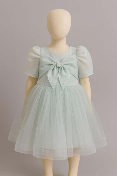 Miss Hely Girls Kids Βραδινό φόρεμα για κοριτσάκι 3164 με φιόγκο στο λαιμό GK...