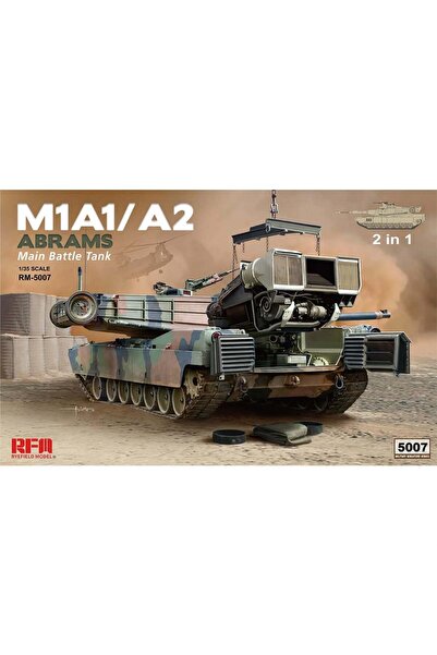 Genel Markalar RFM 5007 1/35 Ölçek, M1A1/ A2 Abrams Tankı, İç Detaylı, Plasti...