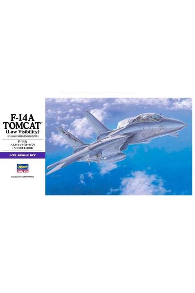 Hasegawa E2 532 1/72 Ölçek, F-14A Tomcat (Low Visibility), Savaş Uçağı Plasti...
