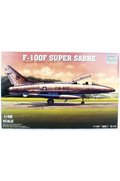 Generic Brand 02840 1/48 Scale, F-100F Super Sabre Fighter Aircraft Plastic M...
