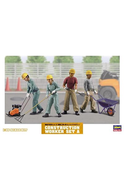 Hasegawa WM03 66003 1/35 Ölçek, İnşaat İşçileri Figürleri-A, Plastik Model Kiti
