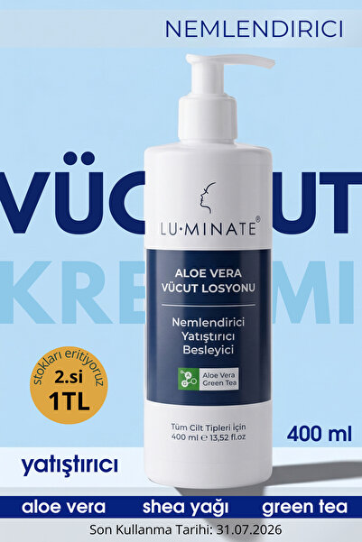 Luminate Vücut Losyonu Aloe Vera Shea Yağı Ve Çay Agacı Normal Ve Karma Ciltl...