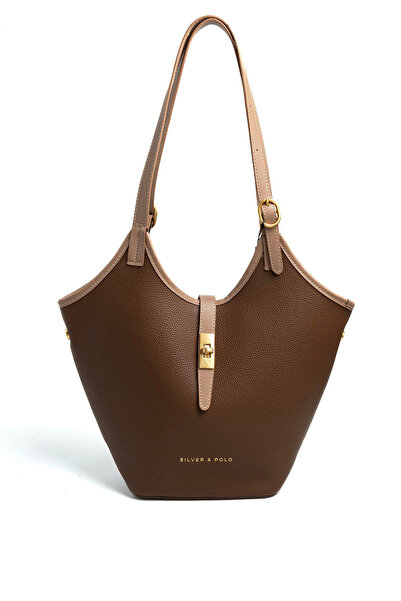 Silver Polo Γυναικεία τσάντα ώμου Silver & Polo SP1246 Καφέ