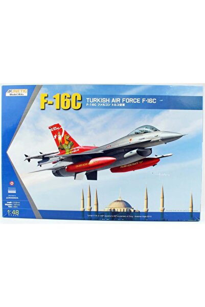 Kinetic K48069A 1/48 Ölçek, F-16C Türk (143 Filo 20.yıl özel şema) Savaş Uçağ...