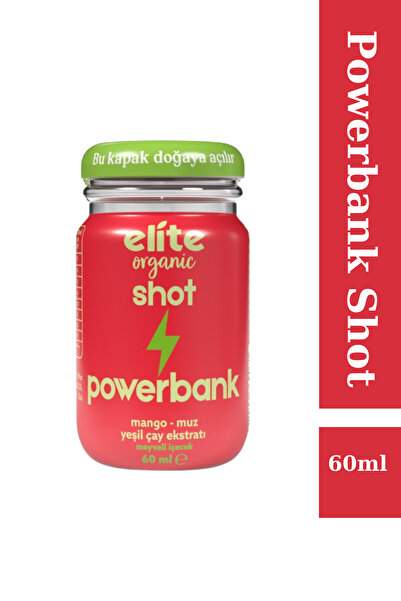 Elite Naturel Powerbank Shot Fonksiyonel İçecek Mango, Muz ve Yeşil Çay İçerikli