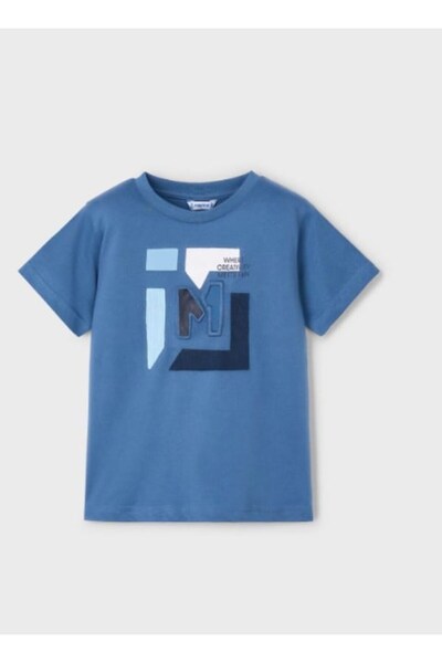 MAYORAL Μπλουζάκι για αγόρια 3030 με ανάγλυφα γράμματα GKM0374