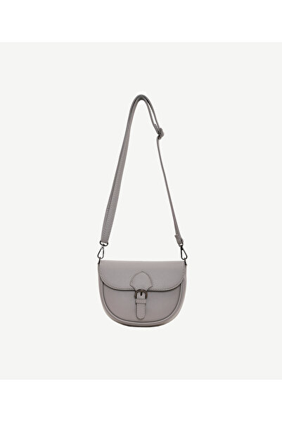 Yargıcı Leather Look Crossbody Bag with Buckle