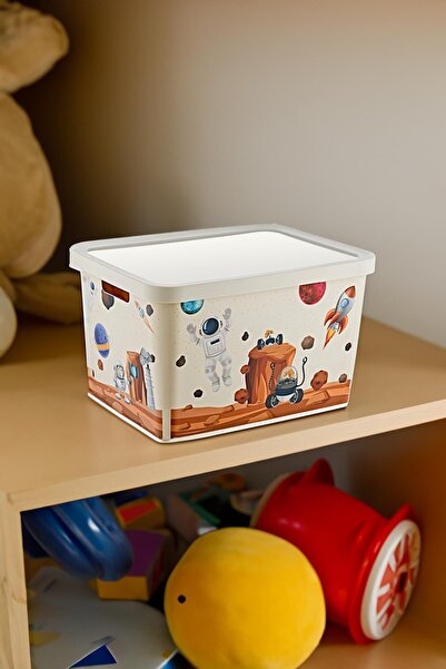 Smartware Stafi Patterned Multi-Purpose Box with Lid 18 LT