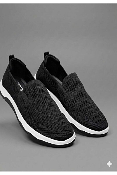 McDark Ανδρικά μαύρα λευκά πλεκτά παπούτσια Aqua Summer Sneaker