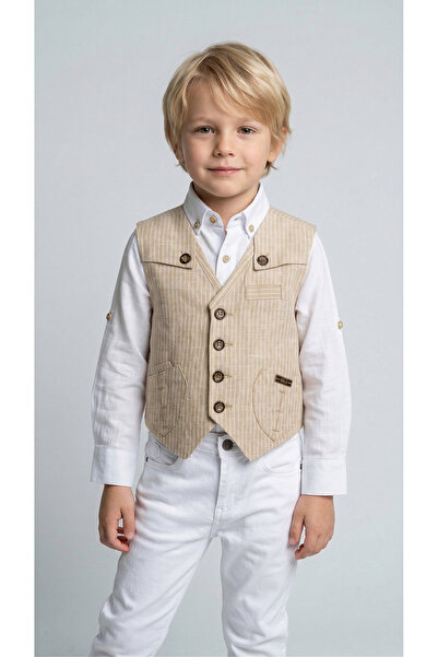Doctor junior Κίτρινο γιλέκο αγοριού Y8007
