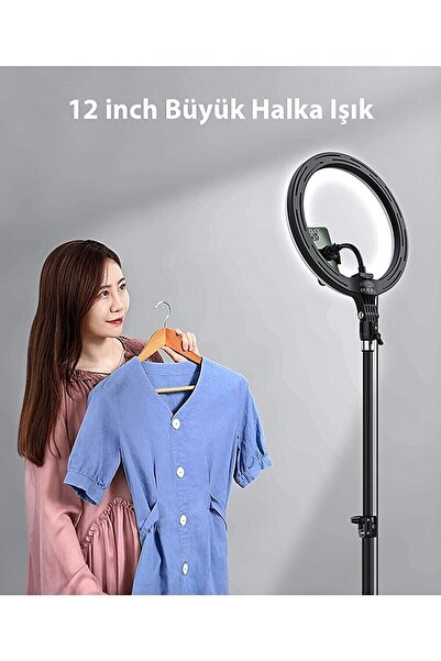 Genel Markalar Ring Fill Light Led Işıklı Tripod 12 Inç Halka Youtuber Tiktok...