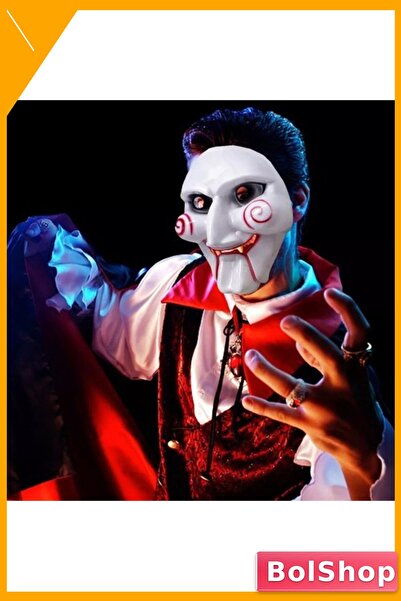 BolShop Testere Maskesi Saw Maskesi 17.5 x 22.5 cm Korku Temalı