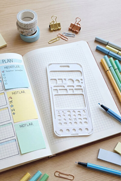 Karmelom Studio Šablon za ikone u obliku telefona za bullet journal